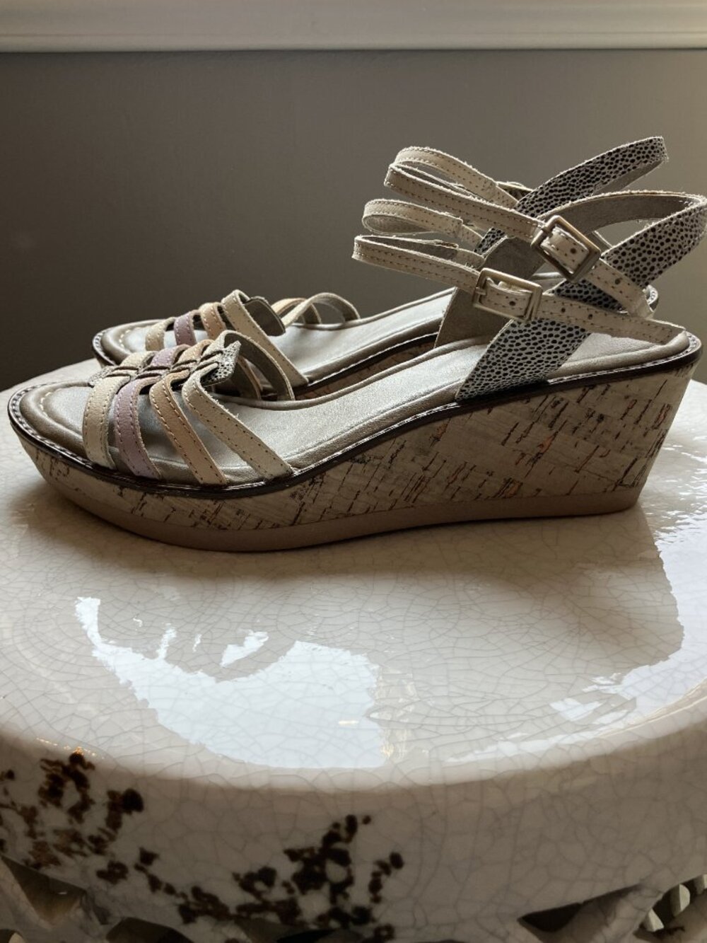 Hush Puppies Wedge Sandals Women's Size 8